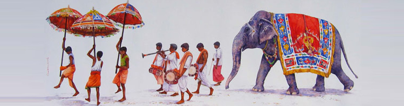 Temple function with elephant